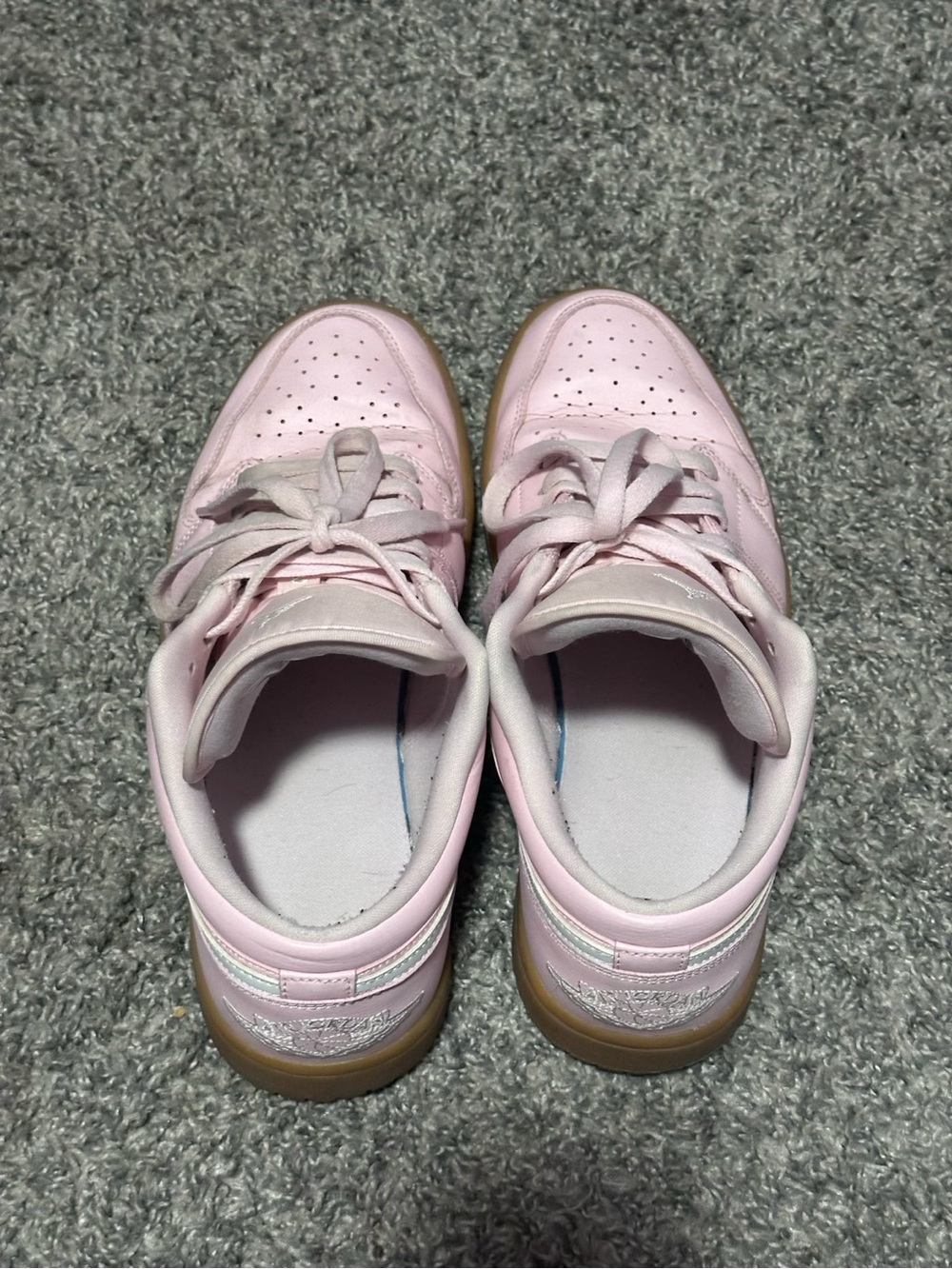 Jordan Women's Low Top Sneakers Pink and Gum